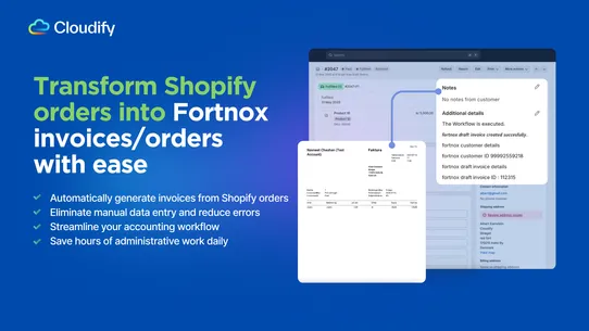 Fortnox Integration screenshot