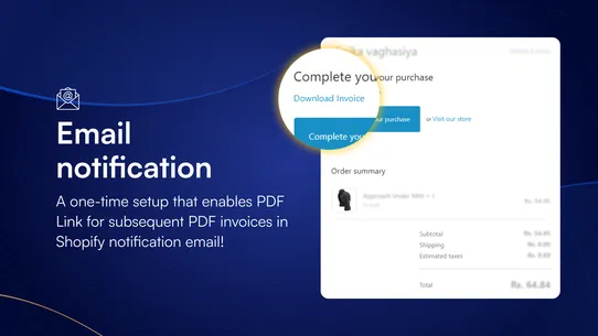 iWeb Order Printer PDF Invoice screenshot