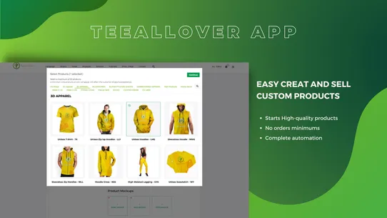 TeeAllover screenshot