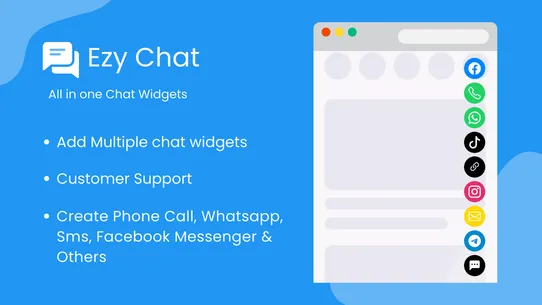 Ezy ‑ All in one chat widgets screenshot