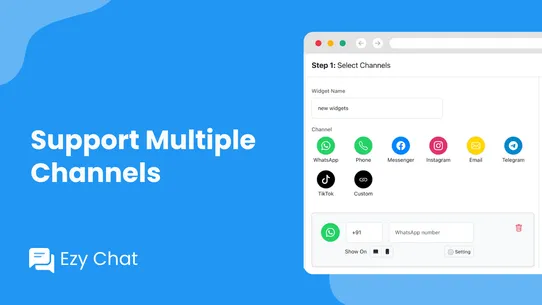 Ezy ‑ All in one chat widgets screenshot