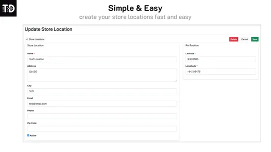 Tapara Simple Store Locator screenshot