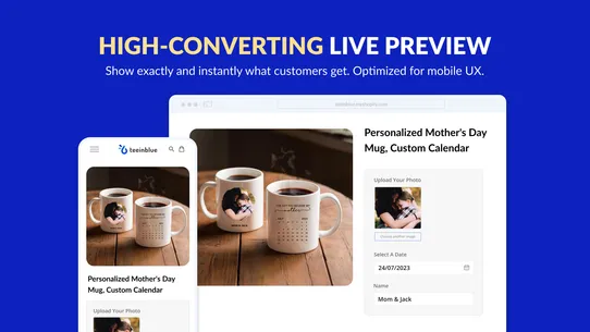 Teeinblue Product Personalizer screenshot