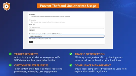 GD: Country blocker IP blocker screenshot