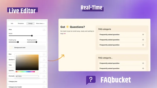 FAQbucket: Product FAQ &amp; Page screenshot