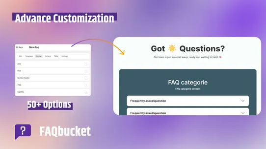 FAQbucket: Product FAQ &amp; Page screenshot