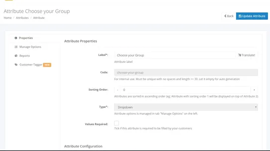 SmartCA: Customer Attribute screenshot