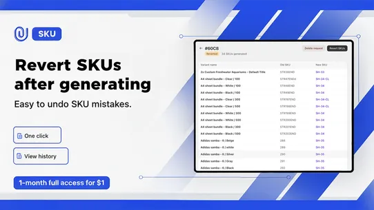F: SKU Code Generator screenshot