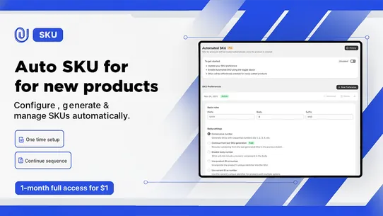 F: SKU Code Generator screenshot