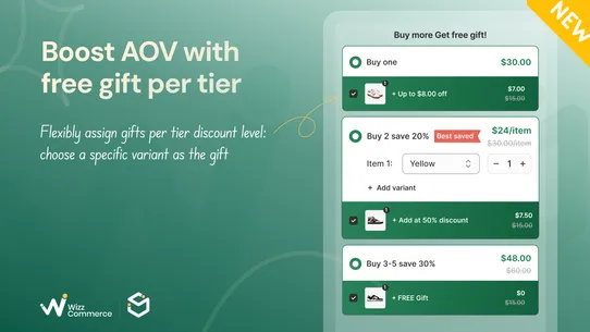 Snap Bundles Volume Discounts screenshot