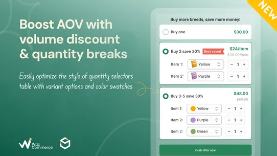 Snap Bundles Volume Discounts screenshot