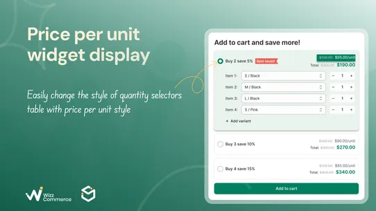 Snap Bundles Volume Discounts screenshot