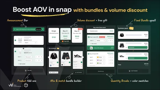 Snap Bundles Volume Discounts screenshot