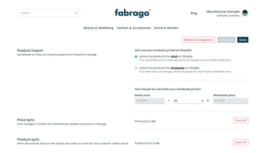 Fabrago screenshot