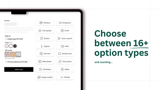 Optionize Product Options screenshot