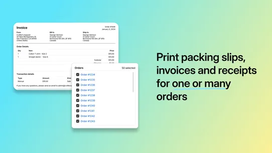 Shopify Order Printer screenshot