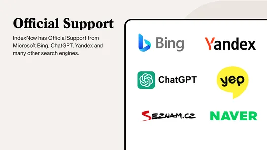 IndexNow: for Bing and Yandex screenshot