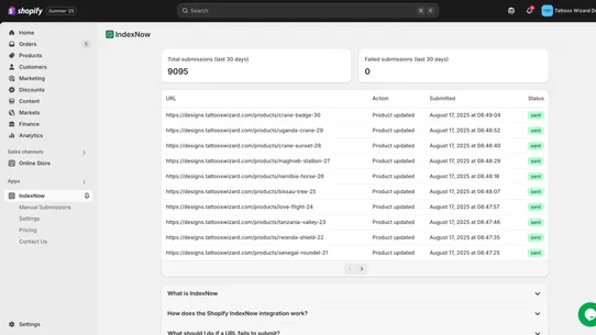 IndexNow: for Bing and Yandex screenshot