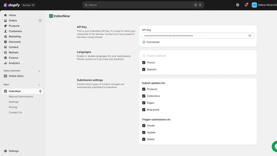 IndexNow: for Bing and Yandex screenshot