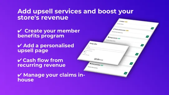 Be Exclusive Upsell Services screenshot