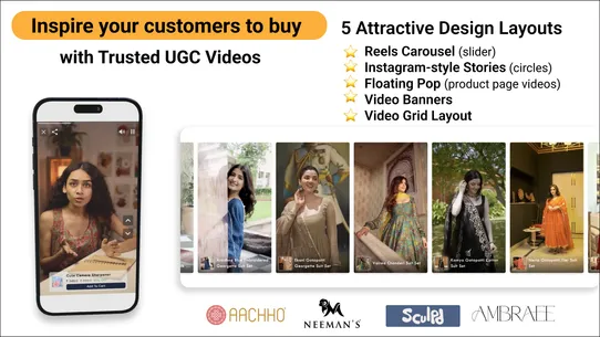 Vizup Shoppable Videos Slider screenshot