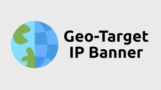 Geo‑Target IP Banner screenshot