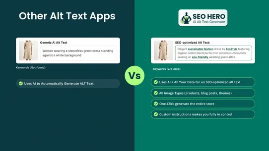 SEO HERO AI Alt Text Generator screenshot