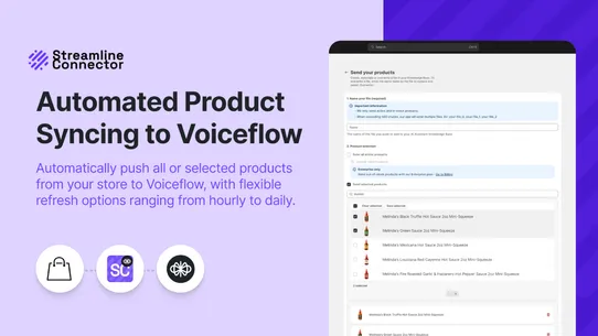 Streamline Connector Voiceflow screenshot