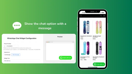 TEQIE Whatsapp Button screenshot