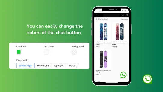 TEQIE Whatsapp Button screenshot