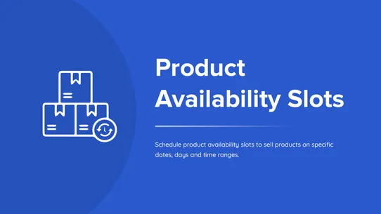 PAS Product Availability Slots screenshot