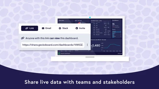 Geckoboard dashboards screenshot