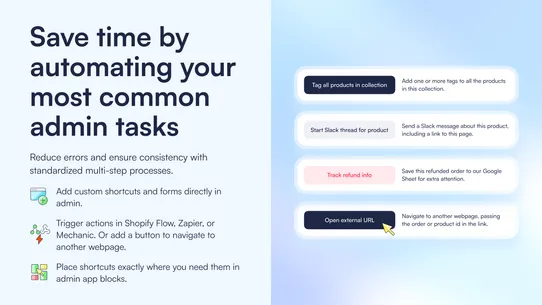 Admin Shortcuts screenshot