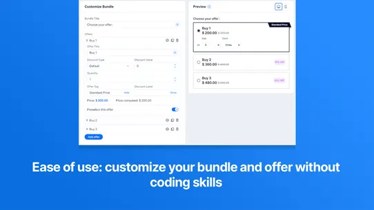 Shopzon Product Bundles screenshot