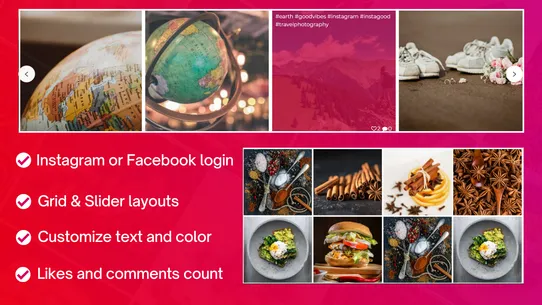 Instagram Feed Instafeed RPTR screenshot