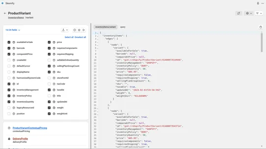 Skemify ‑ GraphQL Explorer App screenshot