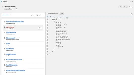 Skemify ‑ GraphQL Explorer App screenshot