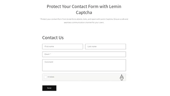 Lemin CAPTCHA screenshot