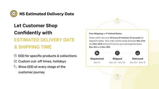 NS Estimated Delivery Date screenshot