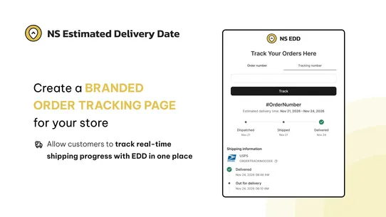 NS Estimated Delivery Date screenshot
