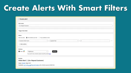 Lighthouse: Slack Alerts screenshot