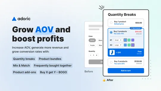 Adoric Bundles Quantity Breaks screenshot