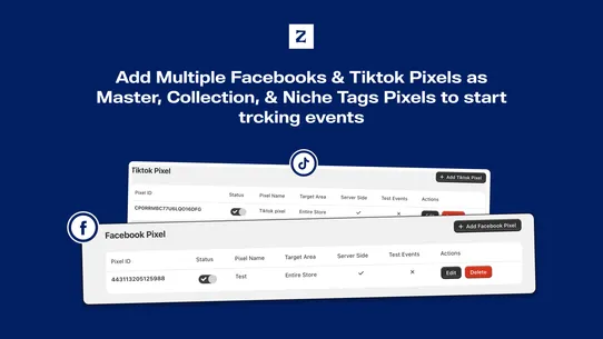 Zongo Facebook Pixel &amp; Tiktok screenshot