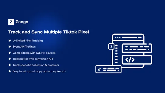 Zongo Facebook Pixel &amp; Tiktok screenshot
