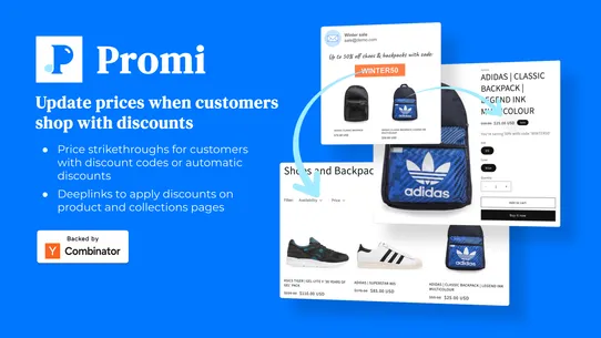 Promi: Discount UX screenshot