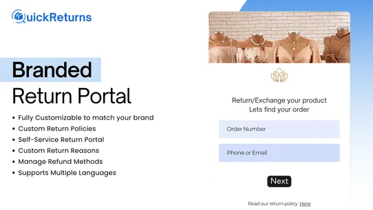 Quick Returns and Exchanges ↻↺ screenshot