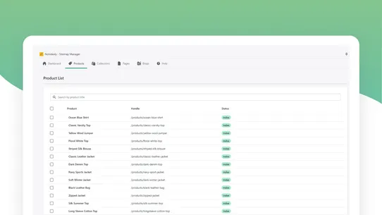 NoIndexly ‑ Sitemap Manager screenshot