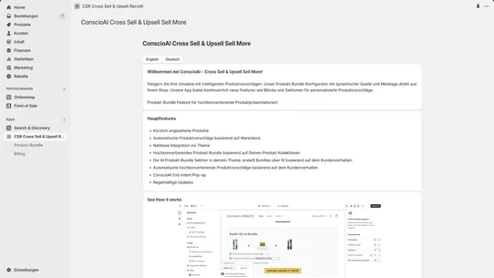 CSR Cross Sell &amp; Upsell RecoAI screenshot