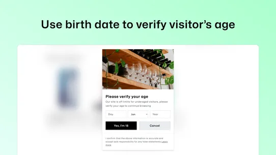 Agefence Age Verification screenshot