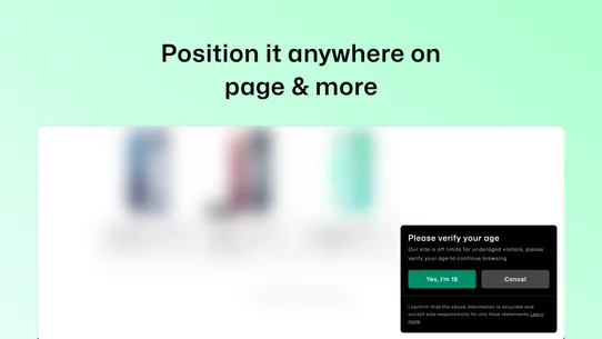 Agefence Age Verification screenshot